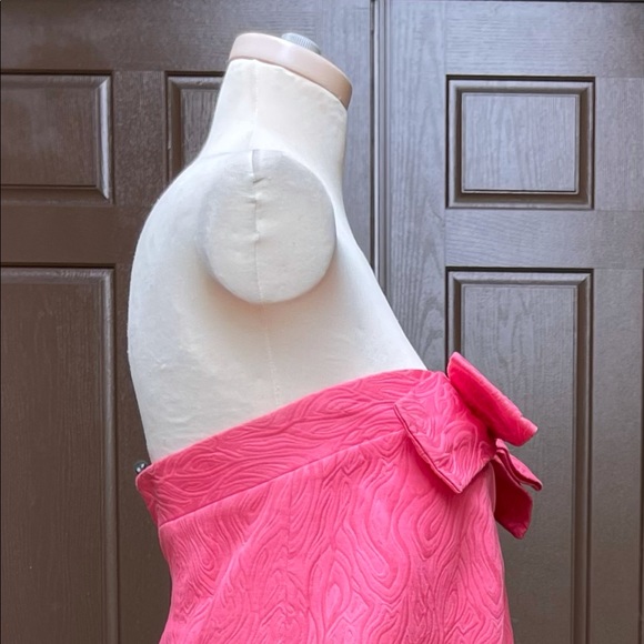 Milly pink strapless mini dress - Picture 5 of 6